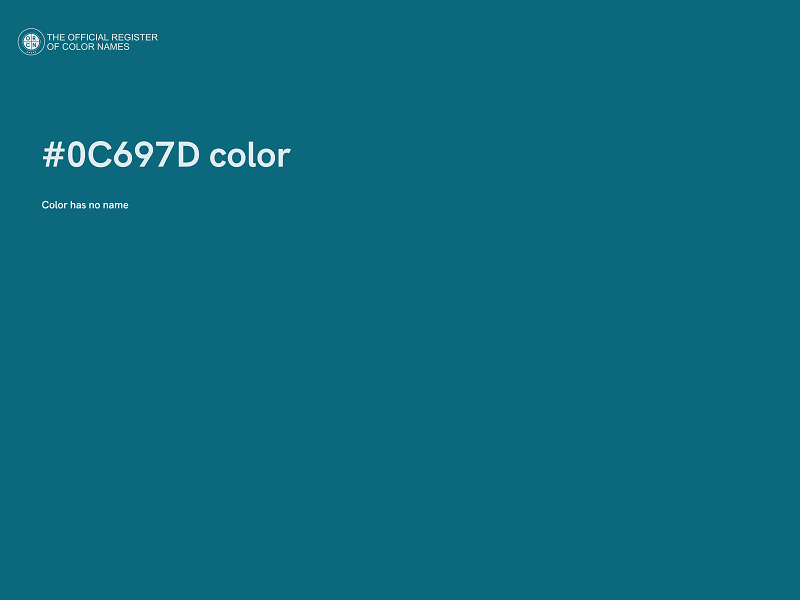 #0C697D color image