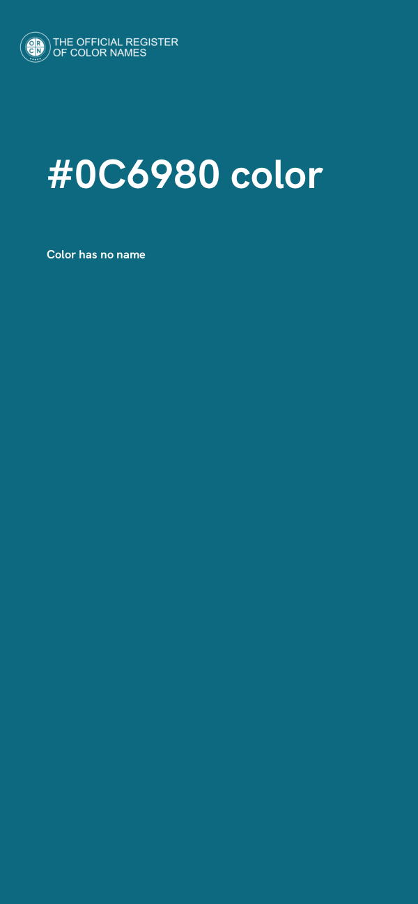 #0C6980 color image