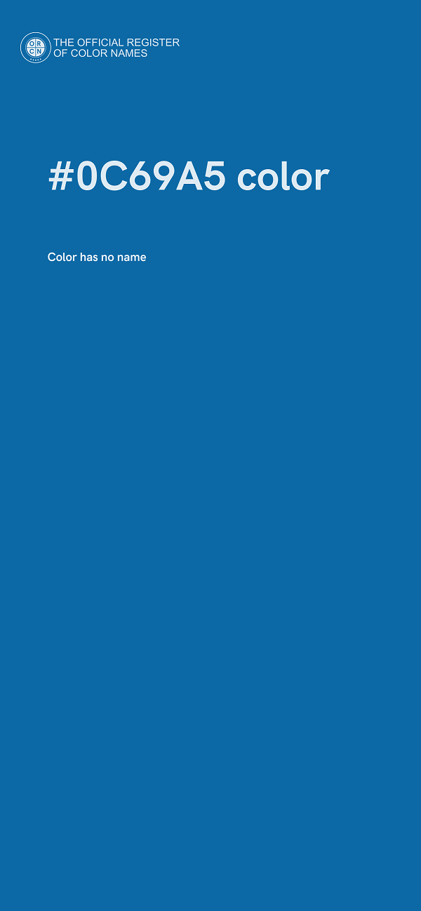 #0C69A5 color image
