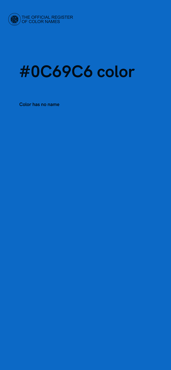 #0C69C6 color image