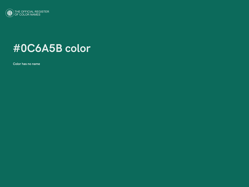 #0C6A5B color image