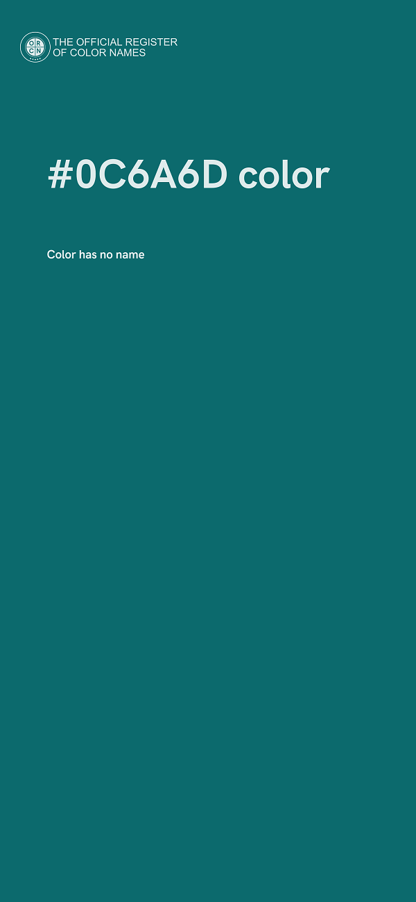 #0C6A6D color image