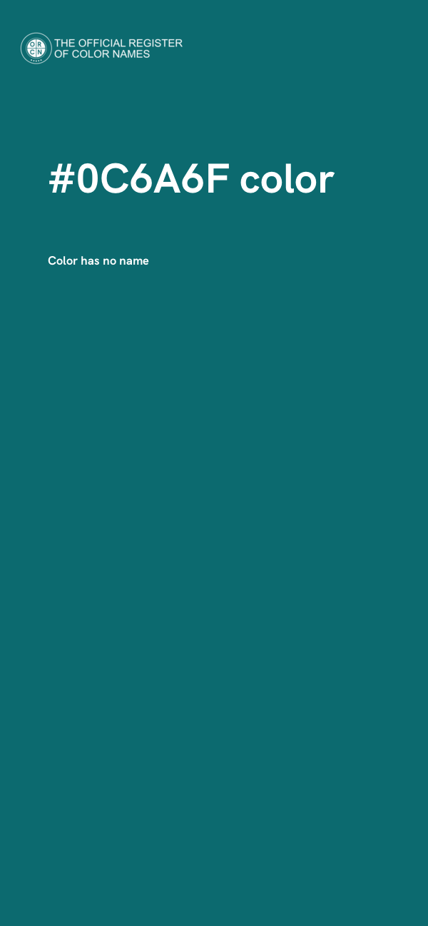 #0C6A6F color image