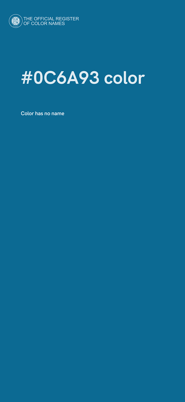 #0C6A93 color image