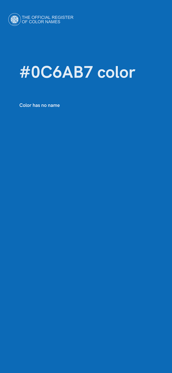 #0C6AB7 color image