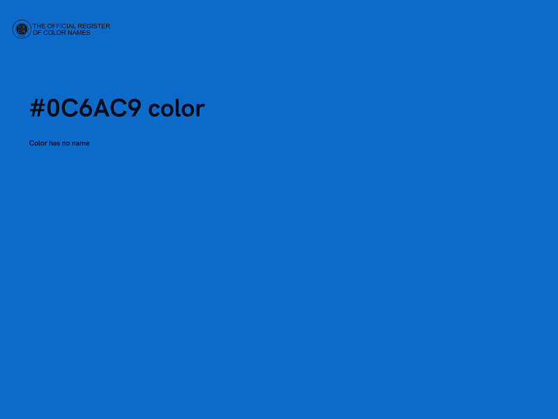 #0C6AC9 color image