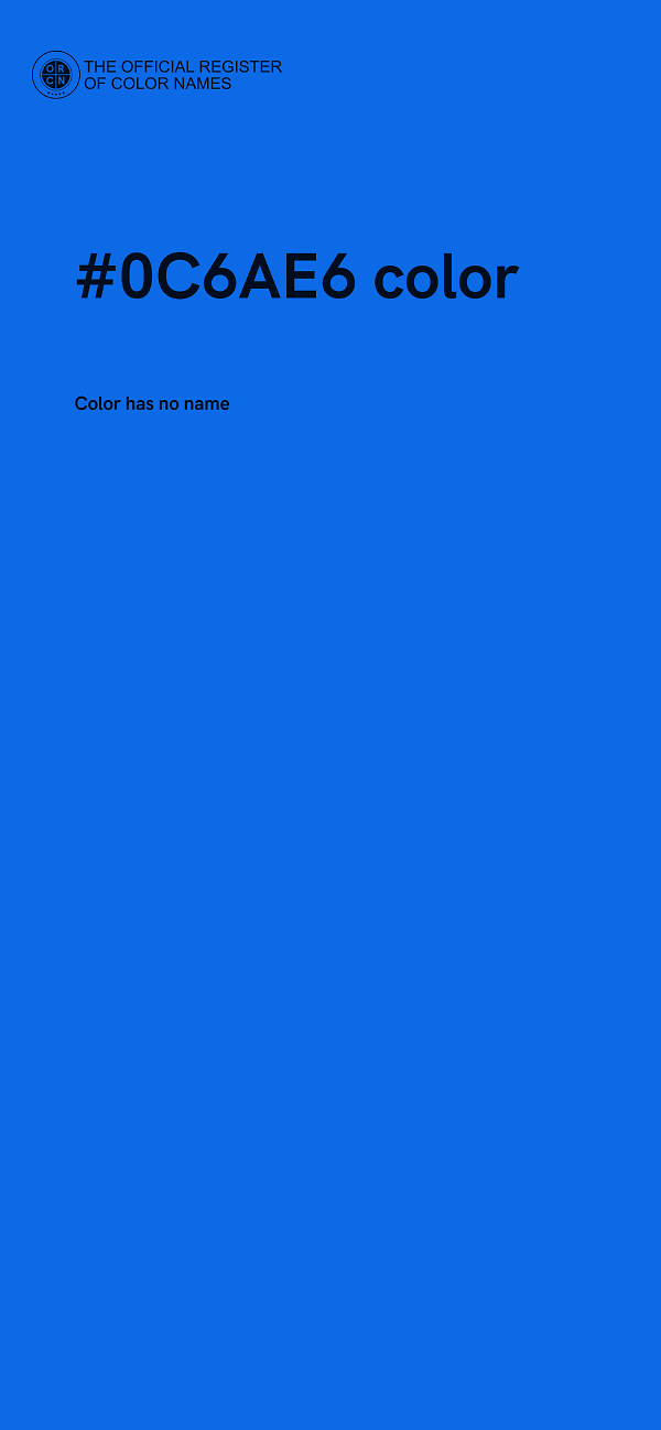 #0C6AE6 color image