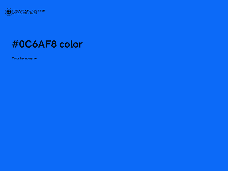 #0C6AF8 color image