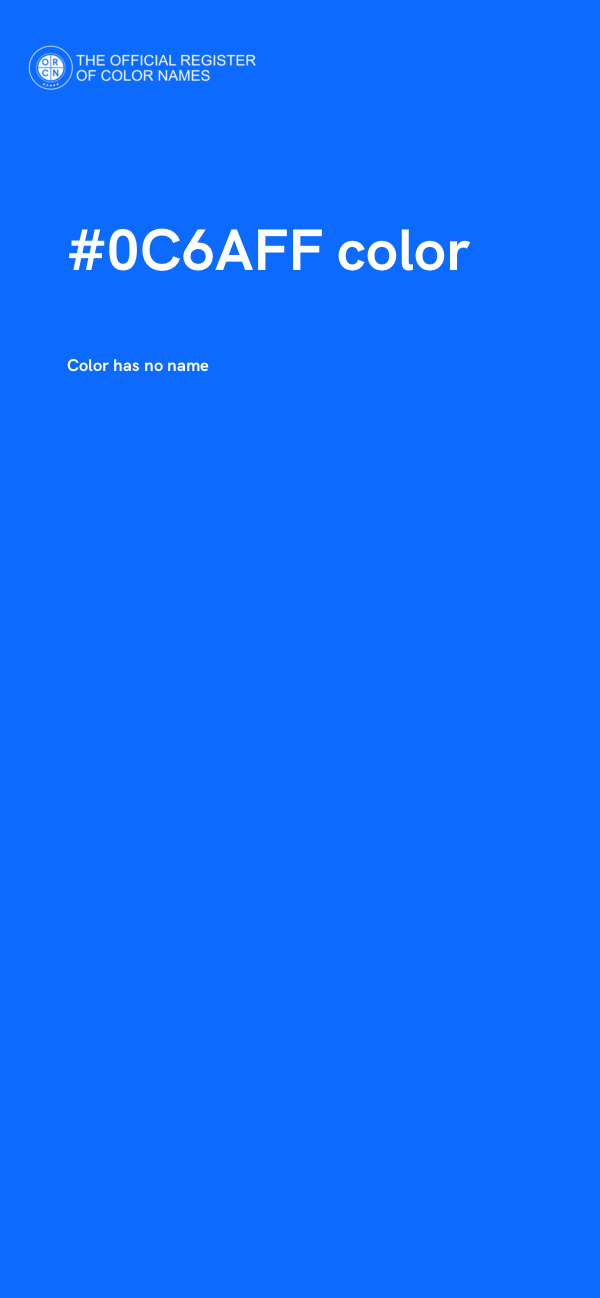 #0C6AFF color image