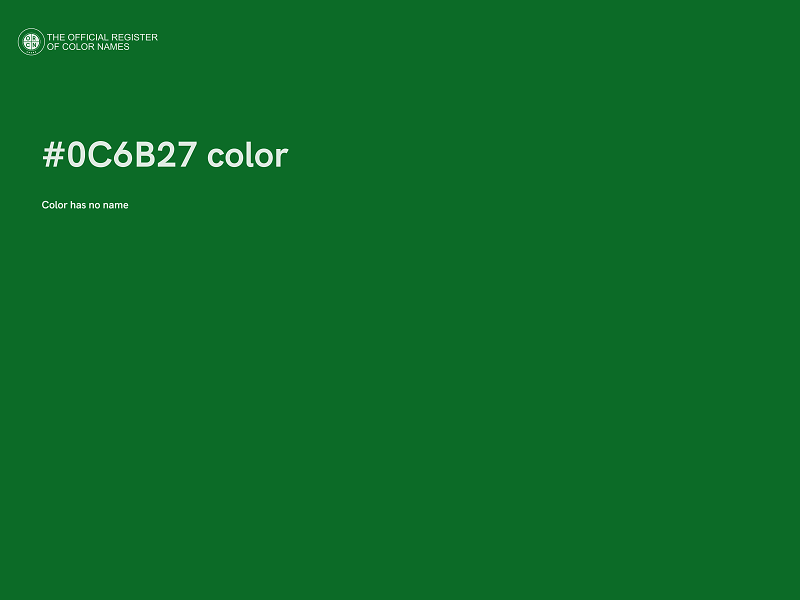 #0C6B27 color image