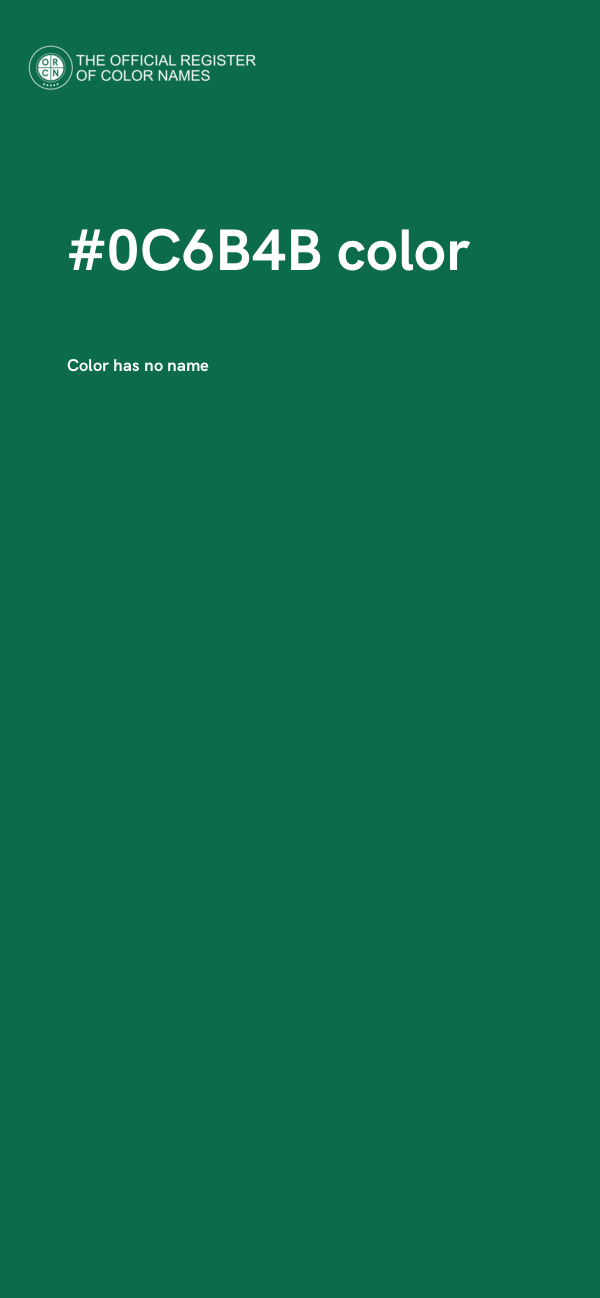 #0C6B4B color image