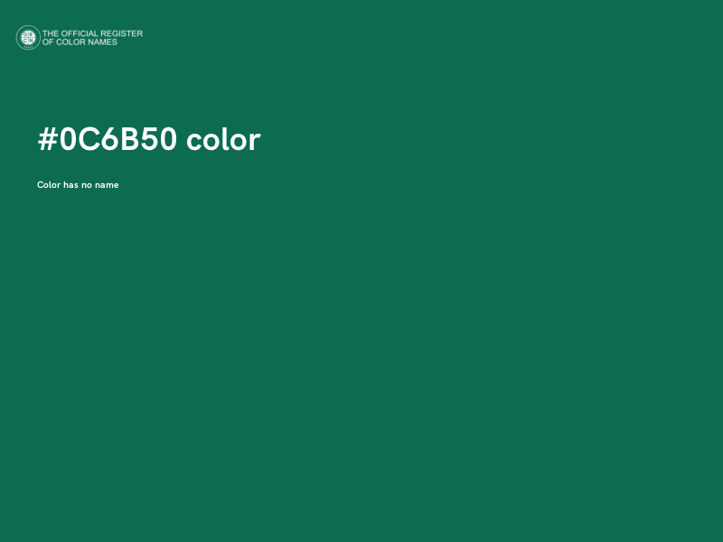 #0C6B50 color image
