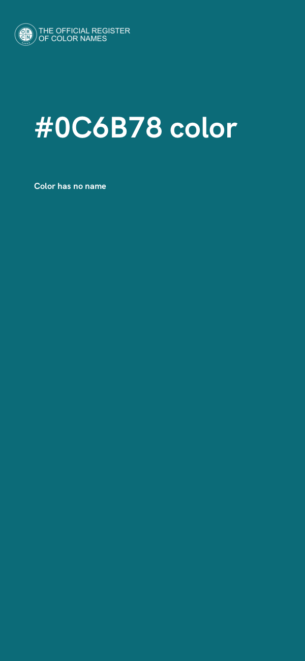 #0C6B78 color image