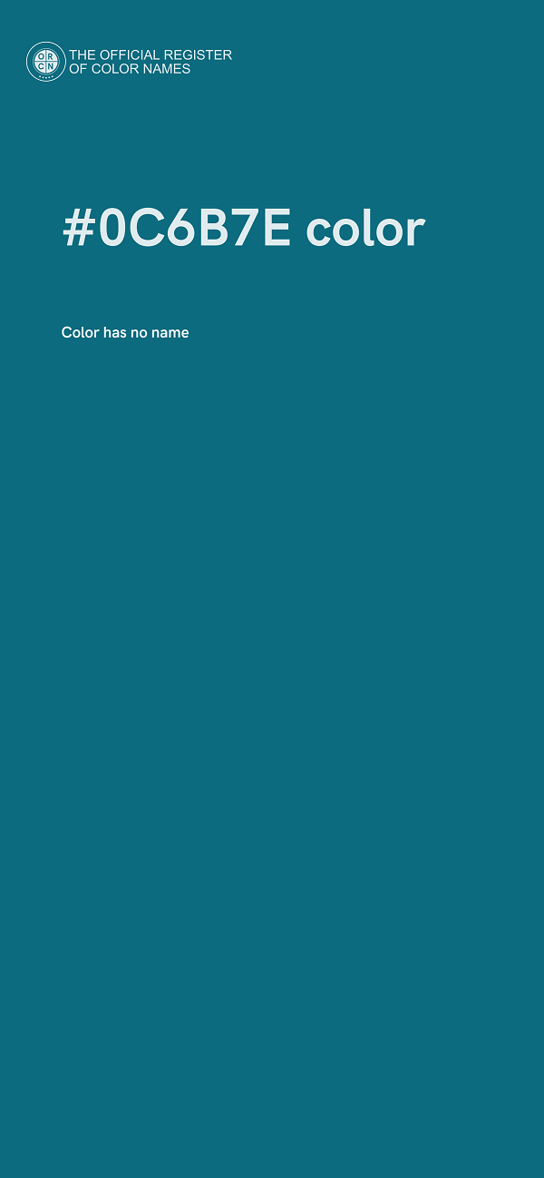 #0C6B7E color image