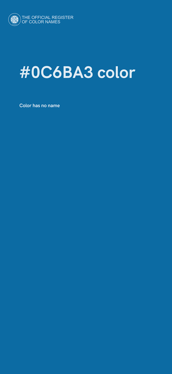 #0C6BA3 color image