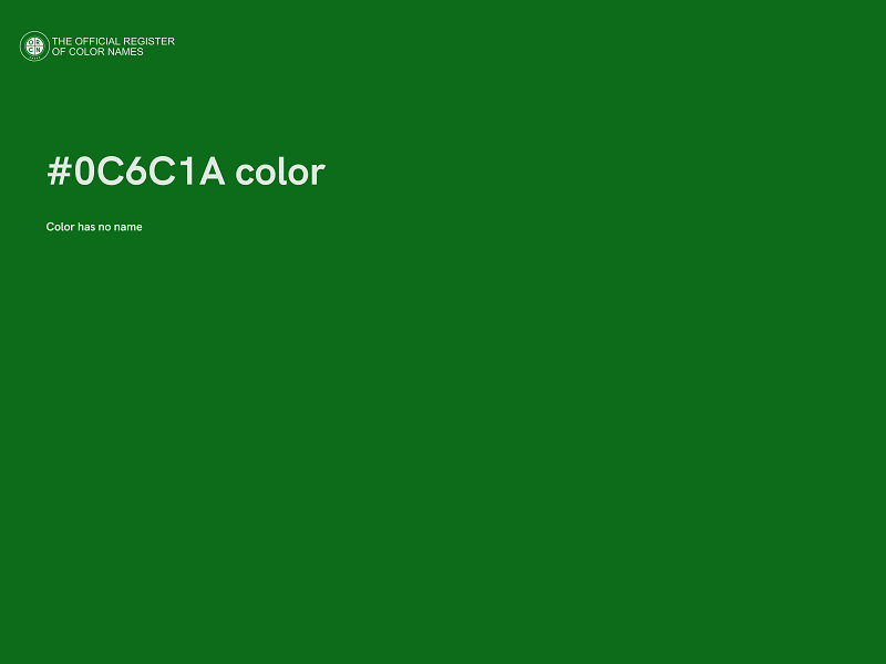 #0C6C1A color image