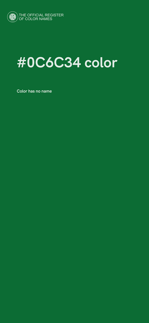 #0C6C34 color image