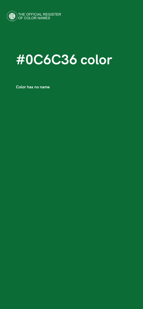 #0C6C36 color image