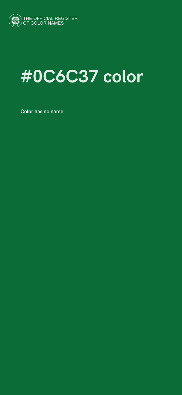 #0C6C37 color image
