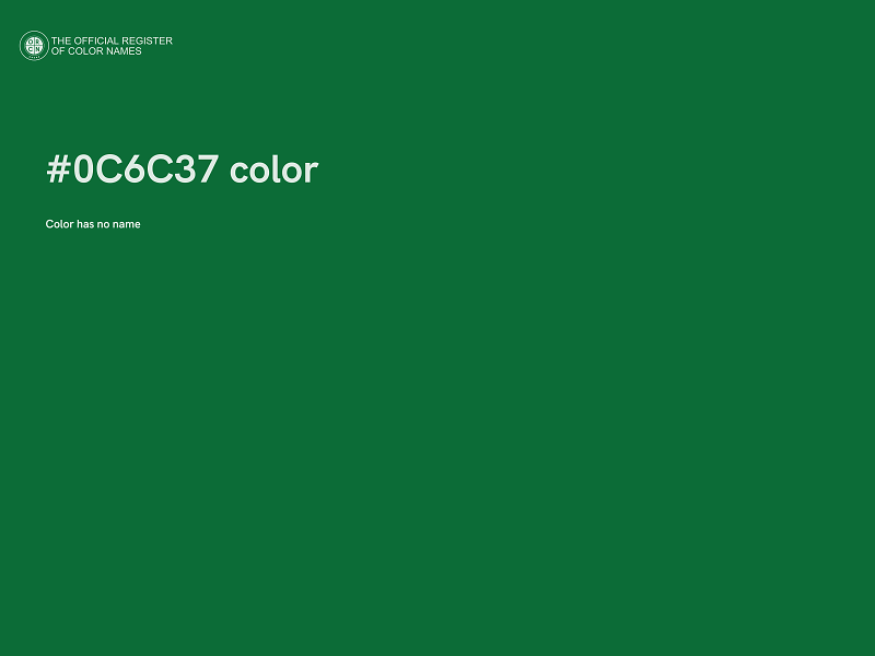 #0C6C37 color image