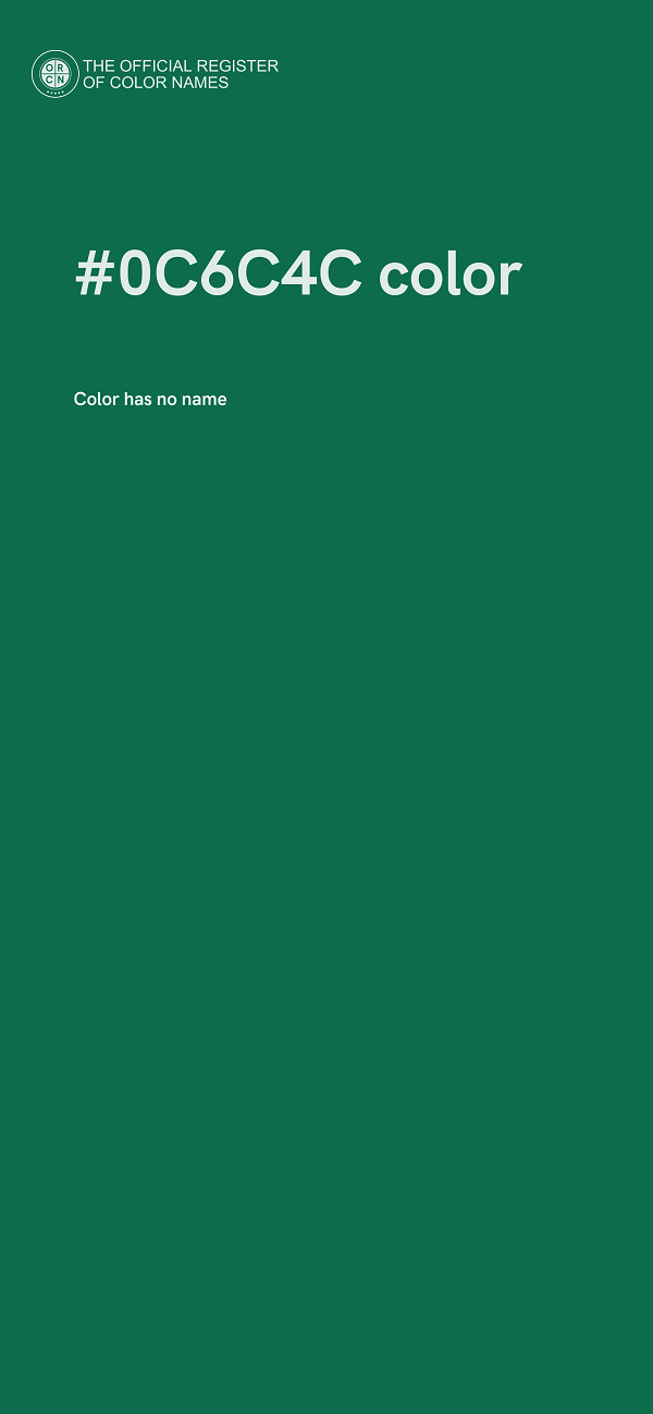 #0C6C4C color image