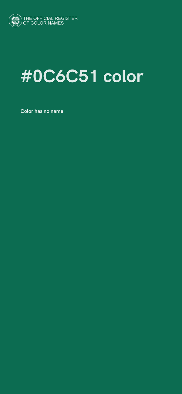 #0C6C51 color image