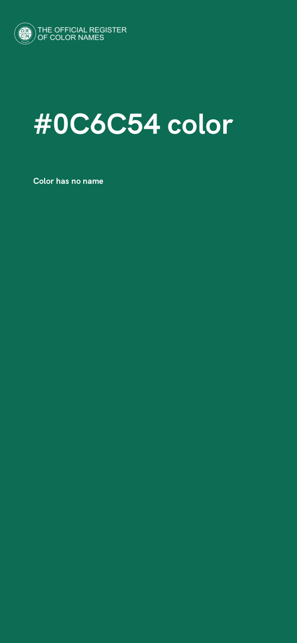 #0C6C54 color image