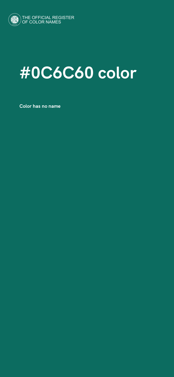 #0C6C60 color image