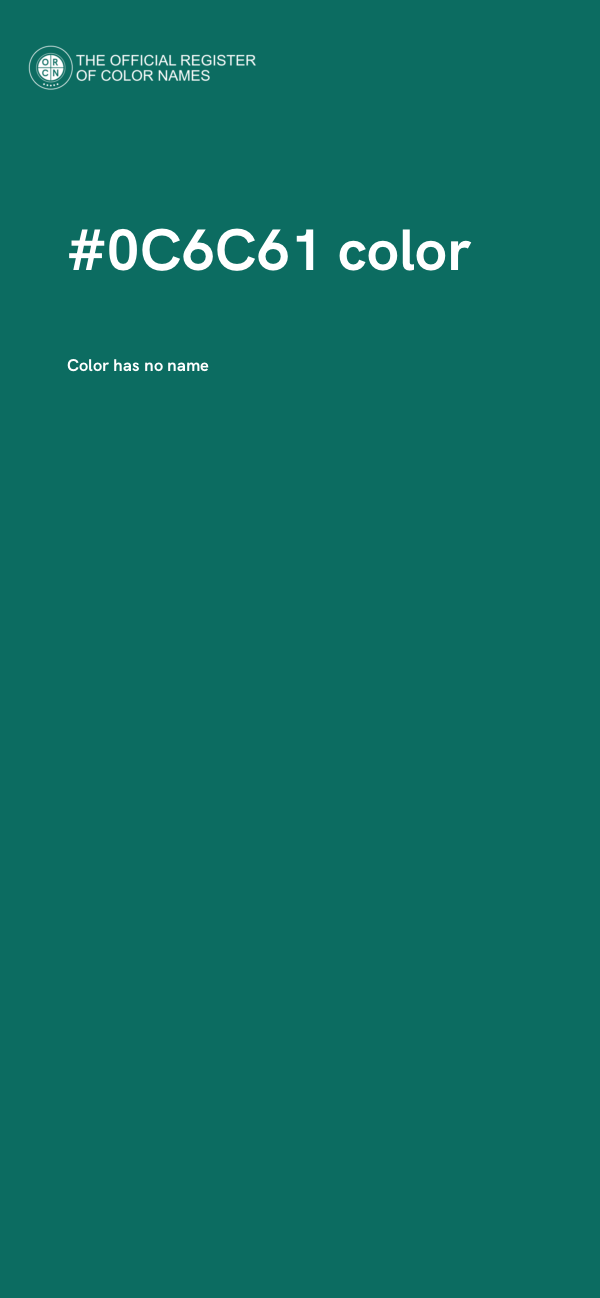 #0C6C61 color image