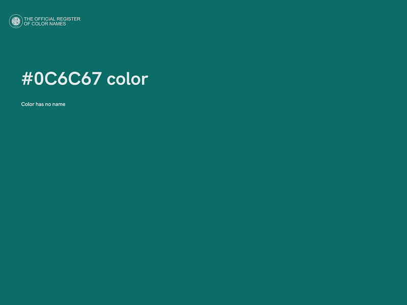 #0C6C67 color image
