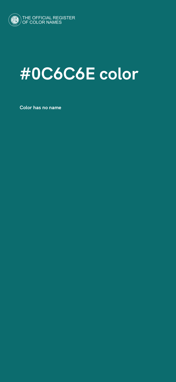 #0C6C6E color image