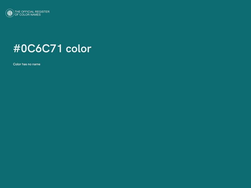 #0C6C71 color image