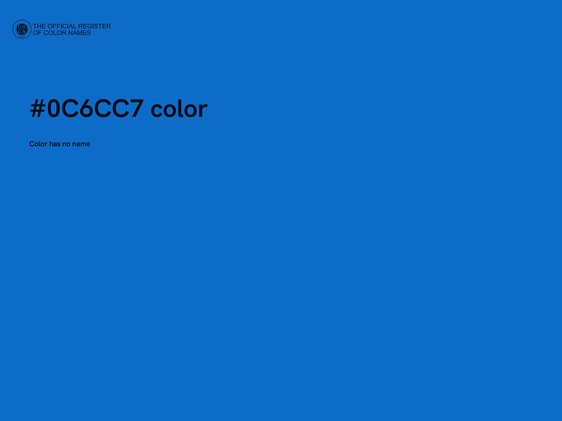 #0C6CC7 color image