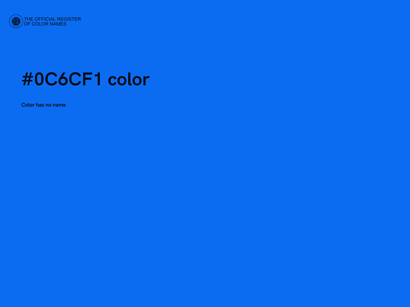 #0C6CF1 color image