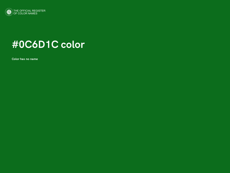 #0C6D1C color image
