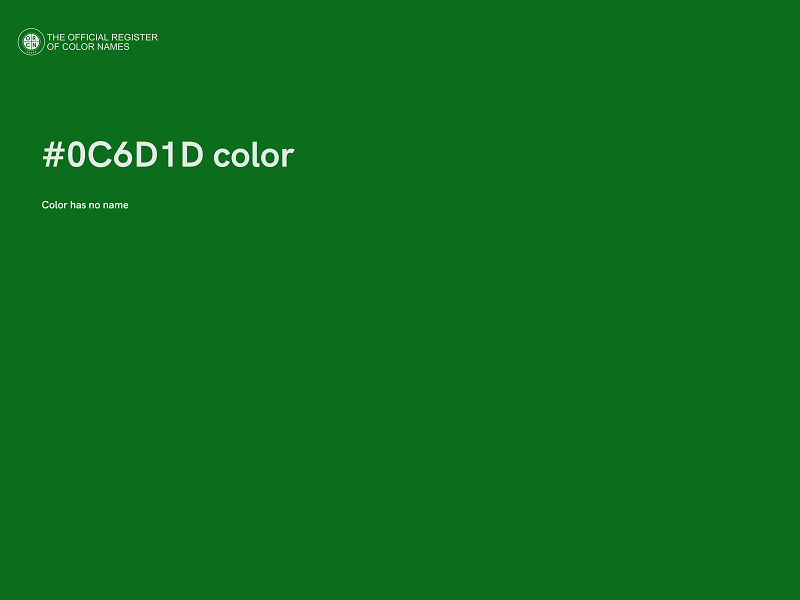 #0C6D1D color image