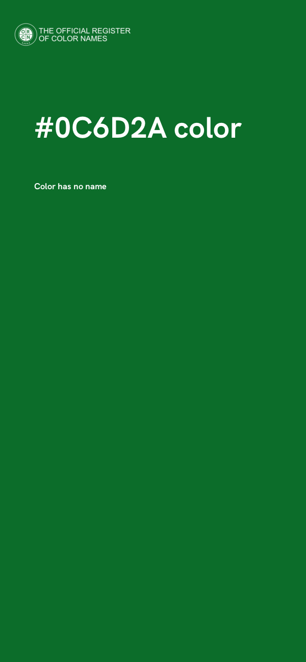 #0C6D2A color image
