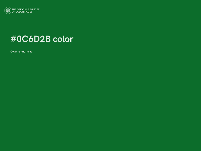 #0C6D2B color image