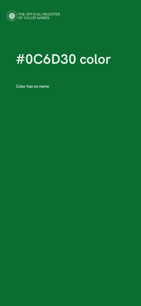 #0C6D30 color image