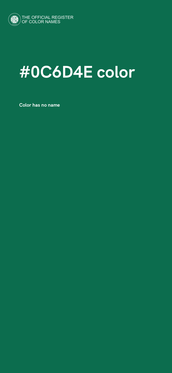 #0C6D4E color image