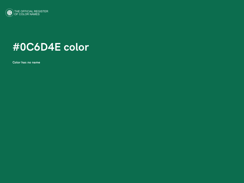 #0C6D4E color image