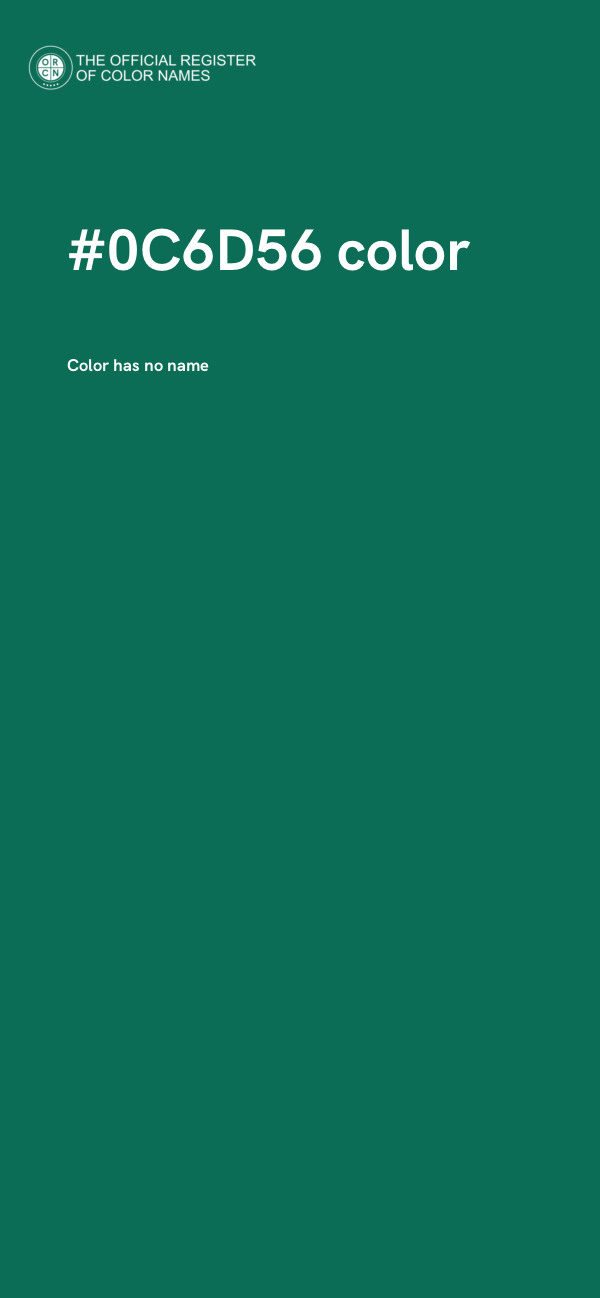 #0C6D56 color image