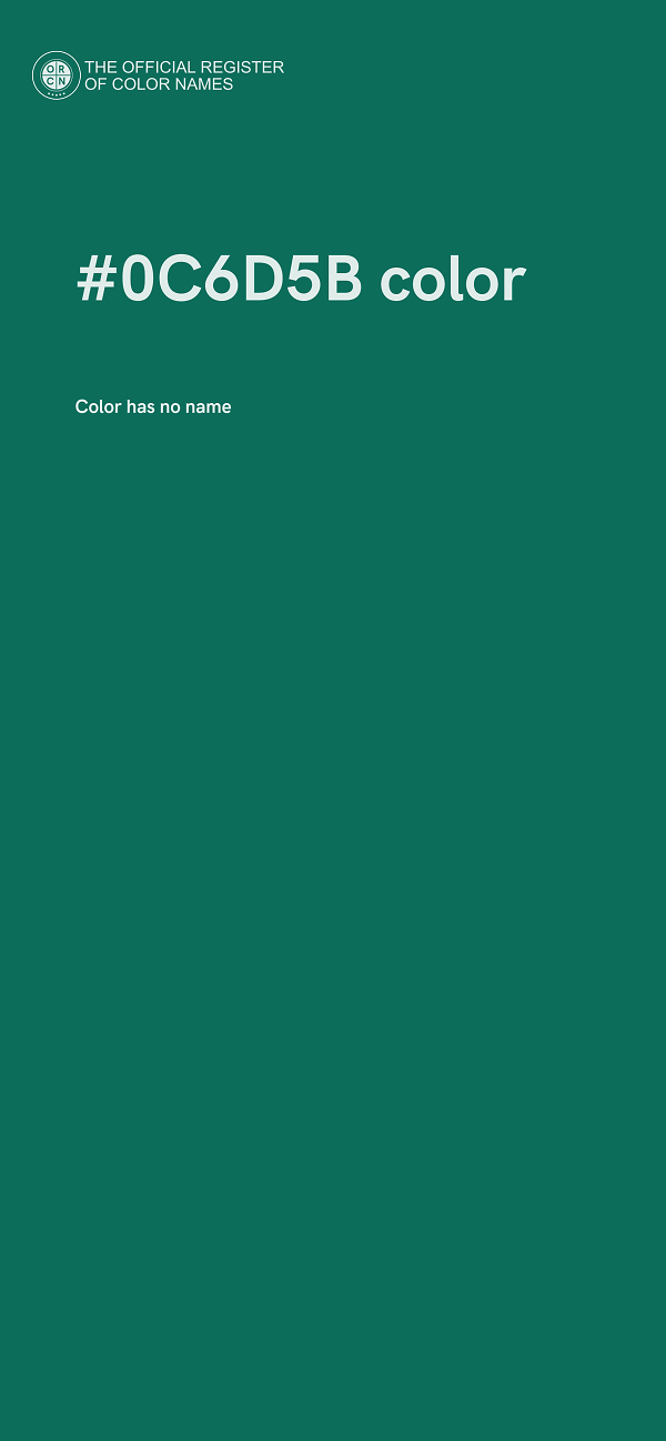 #0C6D5B color image
