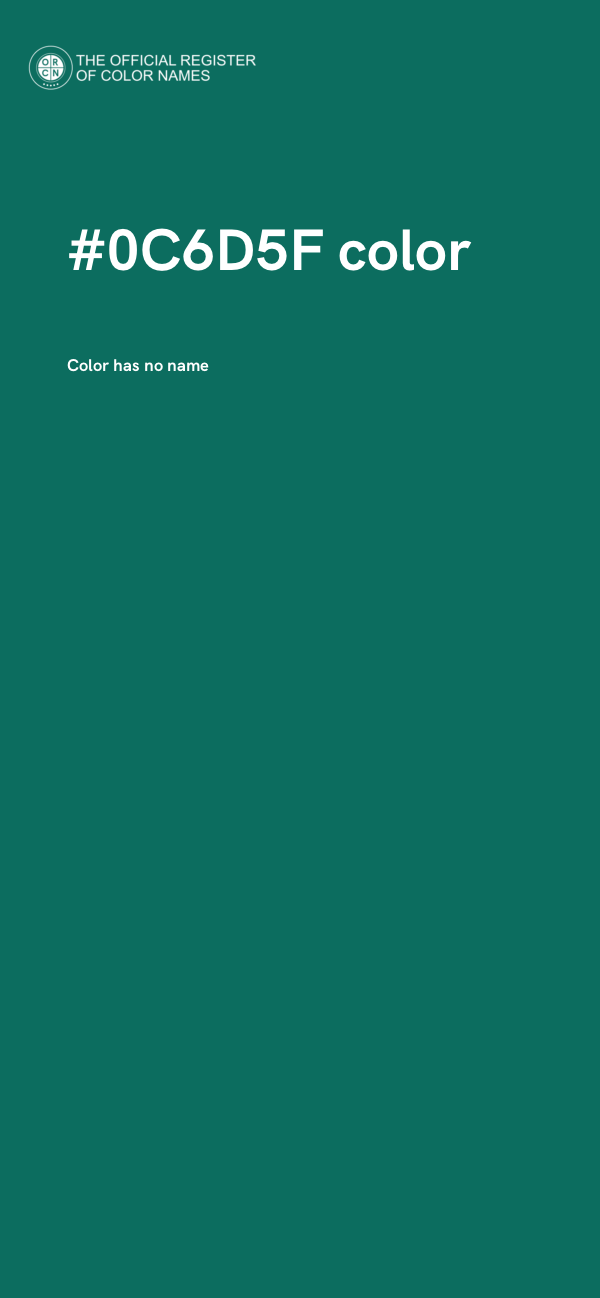 #0C6D5F color image