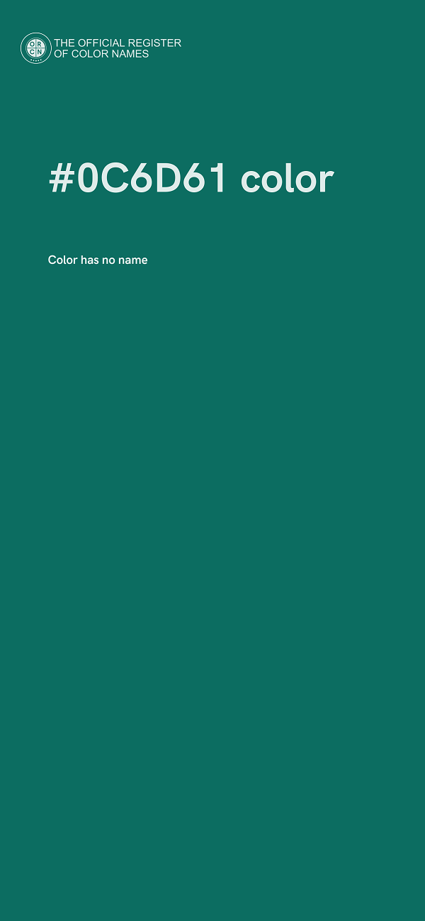 #0C6D61 color image