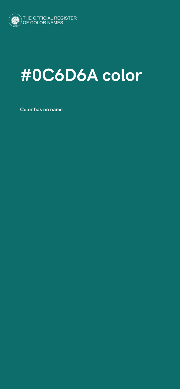 #0C6D6A color image