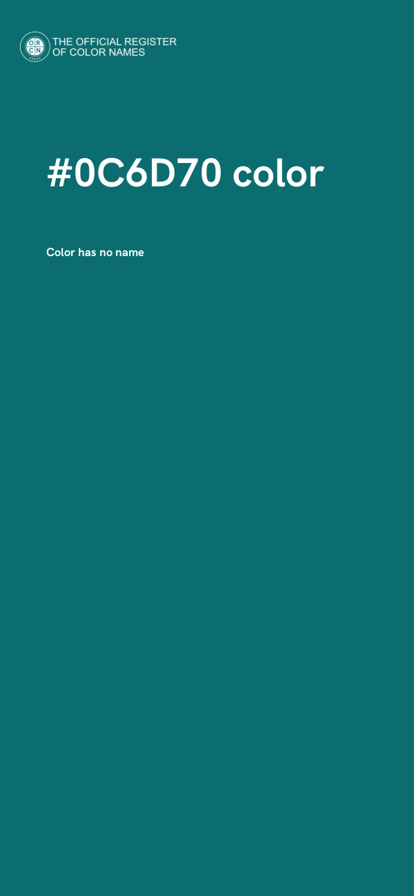 #0C6D70 color image