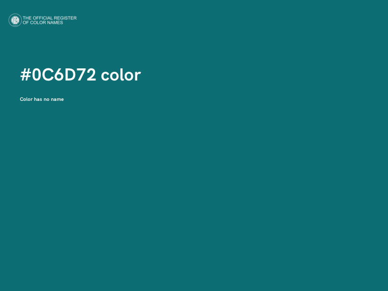 #0C6D72 color image