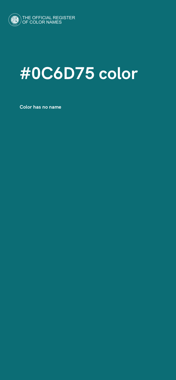 #0C6D75 color image
