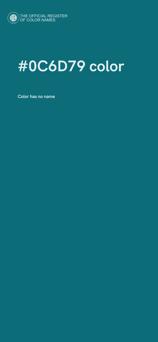 #0C6D79 color image